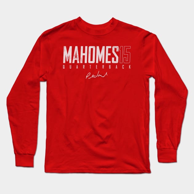 Patrick Mahomes Kansas City Elite Long Sleeve T-Shirt by TodosRigatSot